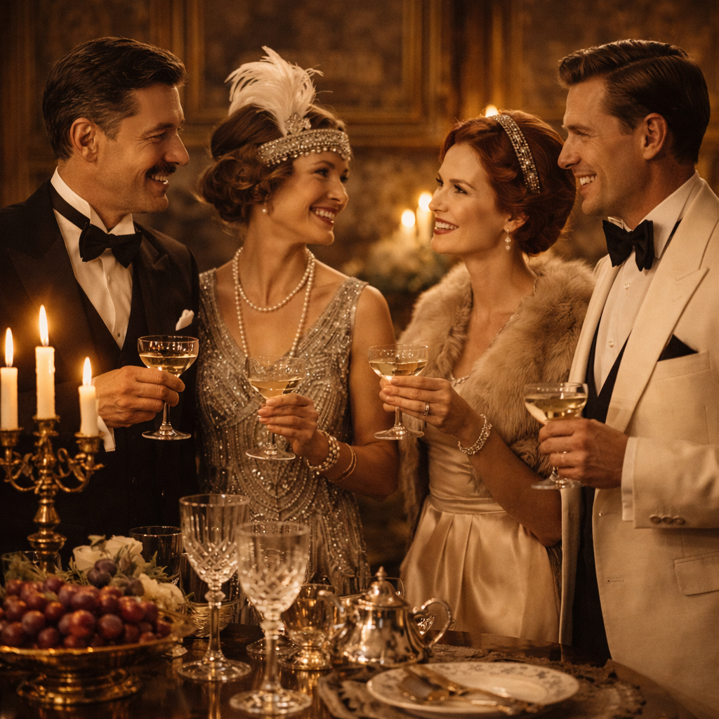 Glamorous 1920s soiriess in full swing